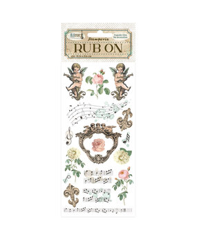 Stamperia Music Rub-On 4x8,5 Inch Angels (DFLRB125) Stamperia Music Rub-On 4x8,5 Inch Angels (DFLRB125)