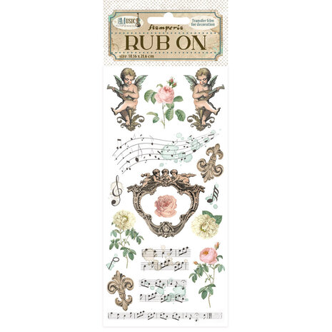 Stamperia Music Rub-On 4x8,5 Inch Angels (DFLRB125) Stamperia Music Rub-On 4x8,5 Inch Angels (DFLRB125)
