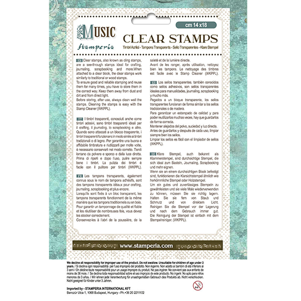 Stamperia Music Clear Stamps Violin (WTK204)