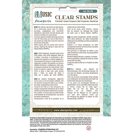 Stamperia Music Clear Stamps Violin (WTK204)