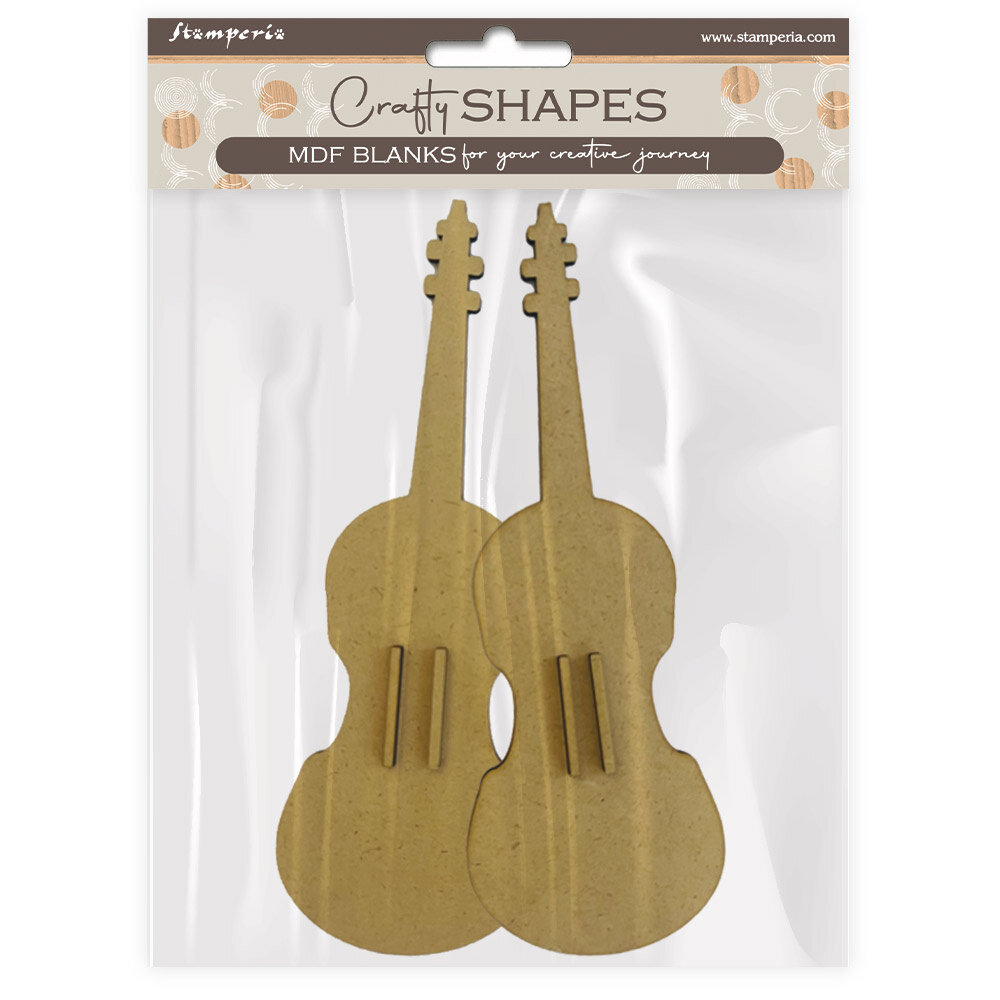 Stamperia Music MDF Crafty Shapes Blanks Violin (KLSM28) Stamperia Music MDF Crafty Shapes Blanks Violin (KLSM28)