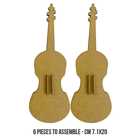 Stamperia Music MDF Crafty Shapes Blanks Violin (KLSM28) Stamperia Music MDF Crafty Shapes Blanks Violin (KLSM28)