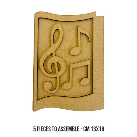 Stamperia Music MDF Crafty Shapes Blanks Notes (KLSM31) Stamperia Music MDF Crafty Shapes Blanks Notes (KLSM31)