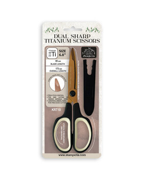 Stamperia Create Happiness Dual Sharp Titanium Scissors 6.8 Inch (KRT18)