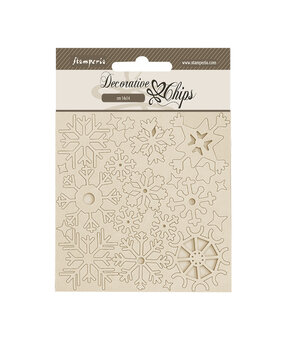 Stamperia Create Happiness Dewdrops Decorative Chips Snowflakes (SCB248) Stamperia Create Happiness Dewdrops Decorative Chips Snowflakes (SCB248)