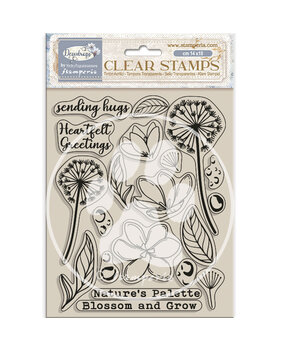 Stamperia Create Happiness Dewdrops Clear Stamps Blossoms (WTK207) Stamperia Create Happiness Dewdrops Clear Stamps Blossoms (WTK207)