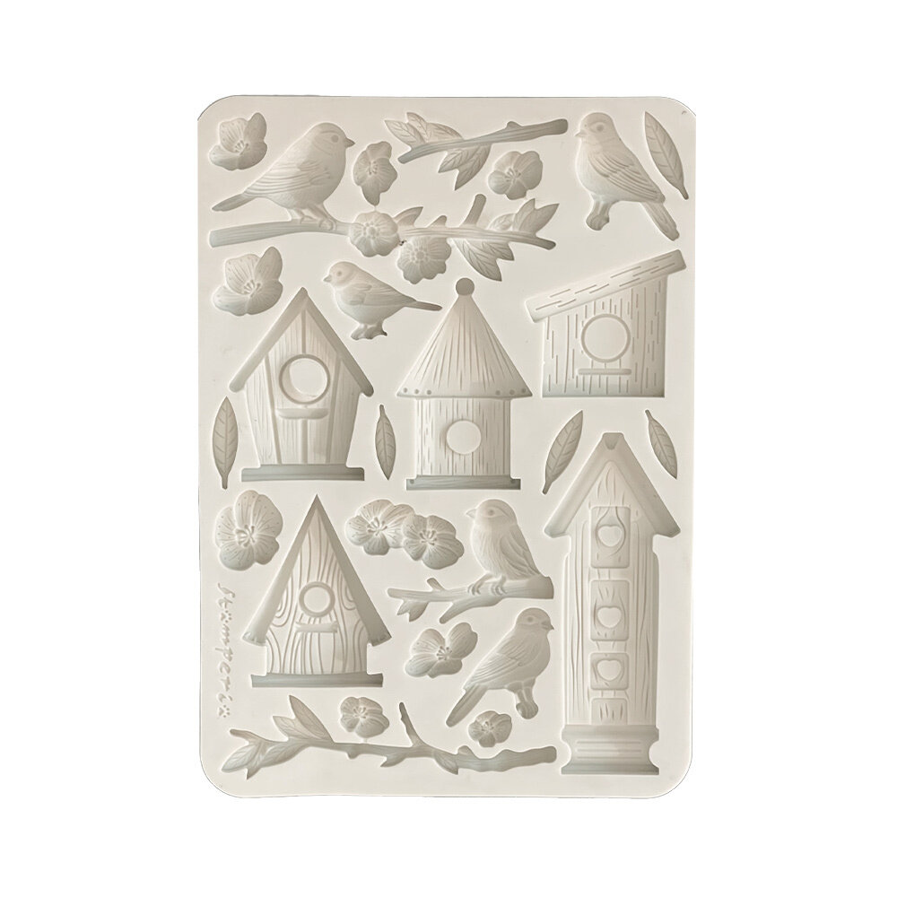 Stamperia Create Happiness Dewdrops A5 Silicon Mould Nests And Birds (KACMA546) Stamperia Create Happiness Dewdrops A5 Silicon Mould Nests And Birds (KACMA546)