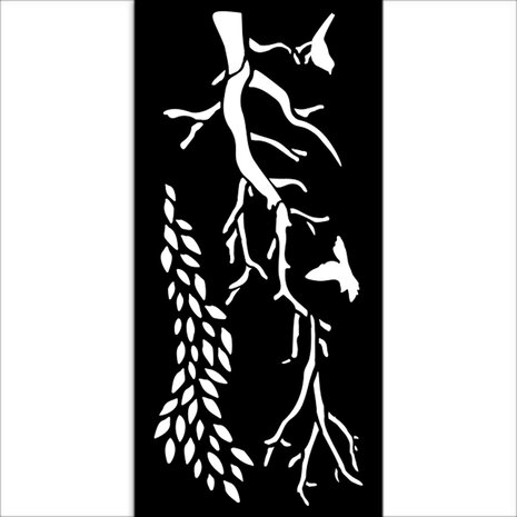 Stamperia Create Happiness Dewdrops Thick Stencil 12x25cm Branches (KSTDL106) Stamperia Create Happiness Dewdrops Thick Stencil 12x25cm Branches (KSTDL106)