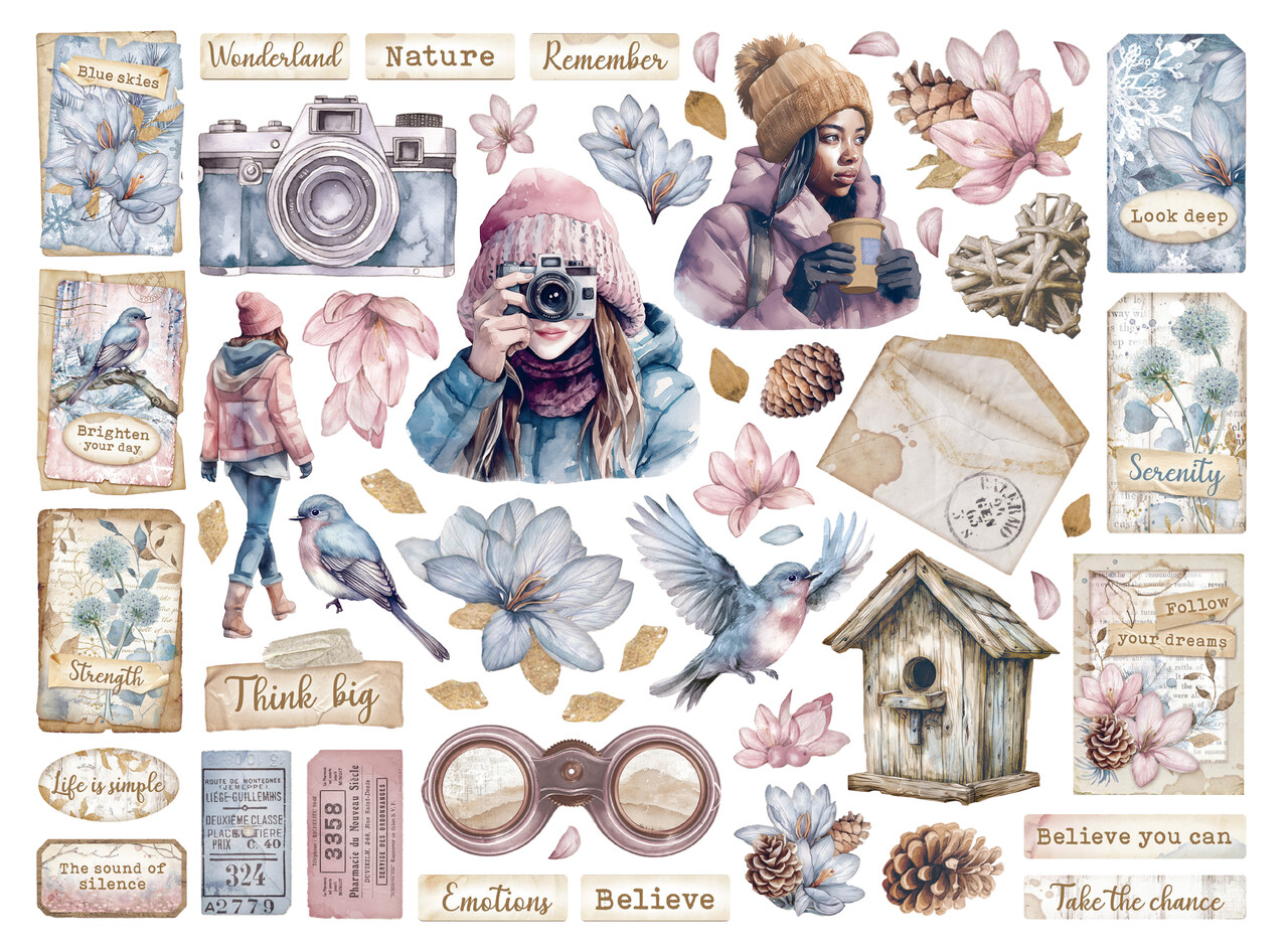 Stamperia Create Happiness Dewdrops Die Cuts (53pcs) (DFLDC109)