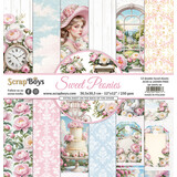 ScrapBoys Sweet Peonies 12x12 Inch Paper Pad (SB-SWPE-08)