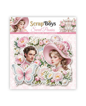 ScrapBoys Sweet Peonies Double Sided Die Cut Elements (37pcs) (SB-SWPE-12)