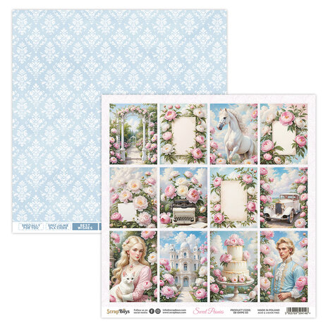ScrapBoys Sweet Peonies 12x12 Inch Paper Pad (SB-SWPE-08) ScrapBoys Sweet Peonies 12x12 Inch Paper Pad (SB-SWPE-08)