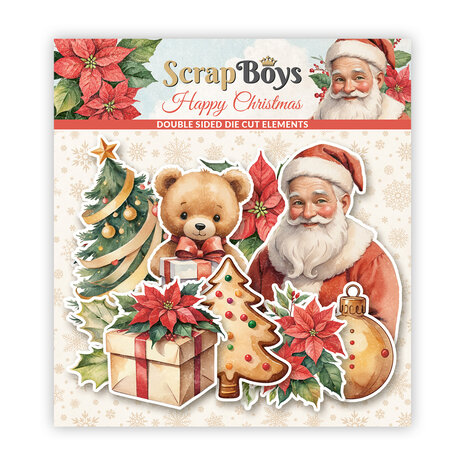ScrapBoys Happy Christmas Double Sided Die Cut Elements (40pcs) (SB-HACH-12) ScrapBoys Happy Christmas Double Sided Die Cut Elements (40pcs) (SB-HACH-12)