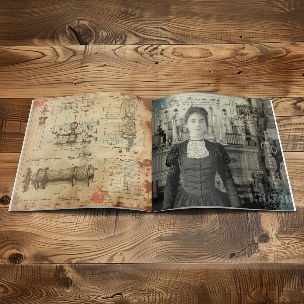 IndigoBlu Ladies of Science 8x8 Inch Paper Book (IND1336) IndigoBlu Ladies of Science 8x8 Inch Paper Book (IND1336)