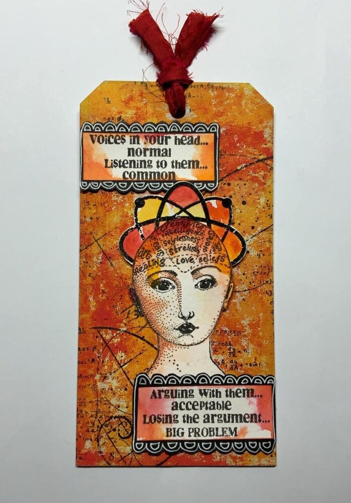 IndigoBlu Beautiful Mind A5 Rubber Stamp (IND0105)