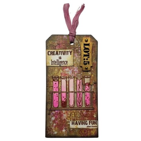 IndigoBlu Chemistry Lab A5 Rubber Stamp (IND0246) (OUTLET)