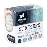 Studio Light Fijne Verjaardag ø30mm Round Stickers on Roll (100pcs) (SL-ES-STIC31) (DISCONTINUED)