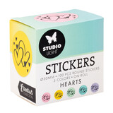 Studio Light Hearts ø30mm Round Stickers on Roll (100pcs) (SL-ES-STIC28) (DISCONTINUED)