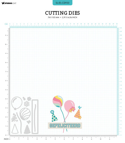 Studio Light B-Day Balloons Essentials Cutting Die (SL-ES-CD933) (DISCONTINUED) Studio Light B-Day Balloons Essentials Cutting Die (SL-ES-CD933) (DISCONTINUED)