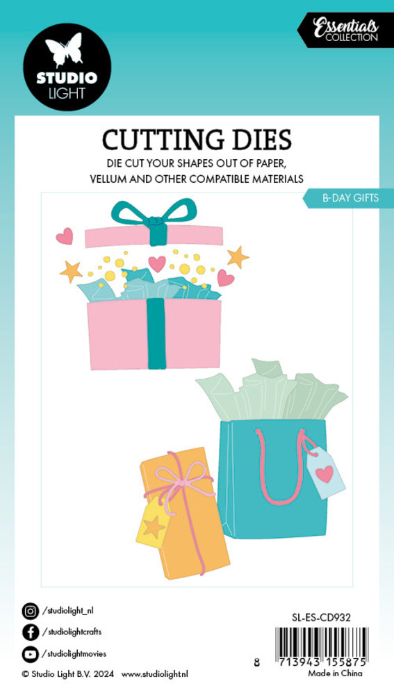 Studio Light B-Day Gifts Essentials Cutting Die (SL-ES-CD932) (DISCONTINUED)