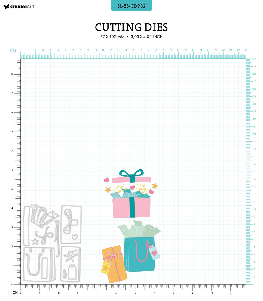 Studio Light B-Day Gifts Essentials Cutting Die (SL-ES-CD932) (DISCONTINUED)