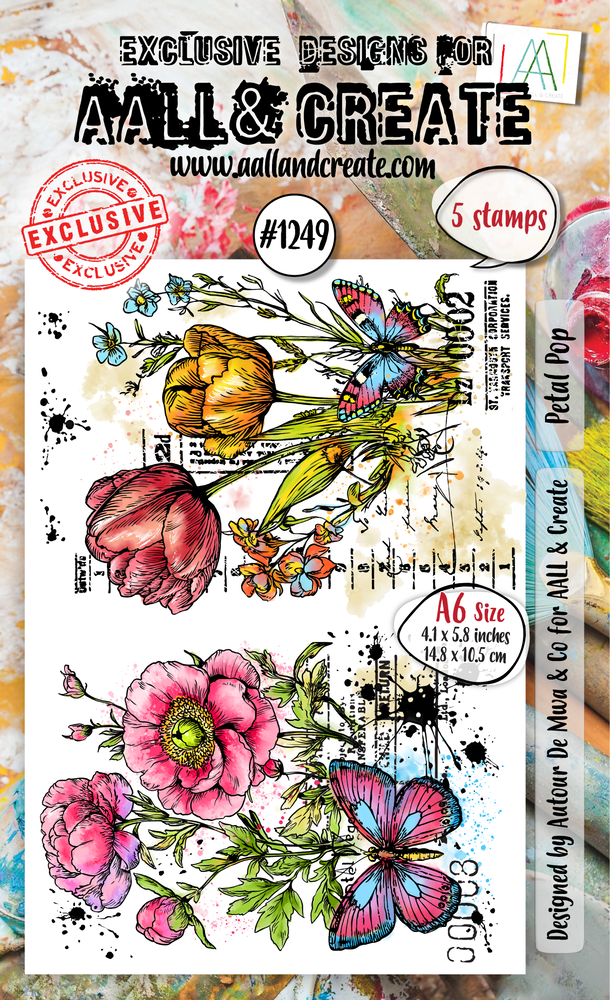 Aall and Create Stamp Set A6 Petal Pop (AALL-TP-1249) Aall and Create Stamp Set A6 Petal Pop (AALL-TP-1249)