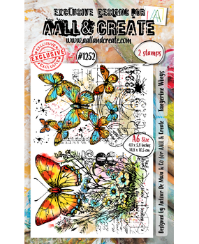 Aall and Create Stamp Set A6 Tangerine Wings (AALL-TP-1252) Aall and Create Stamp Set A6 Tangerine Wings (AALL-TP-1252)