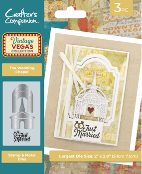 Crafter's Companion Vintage Vegas Stamp & Die The Wedding Chapel (VV-STD-TWC) Crafter's Companion Vintage Vegas Stamp & Die The Wedding Chapel (VV-STD-TWC)