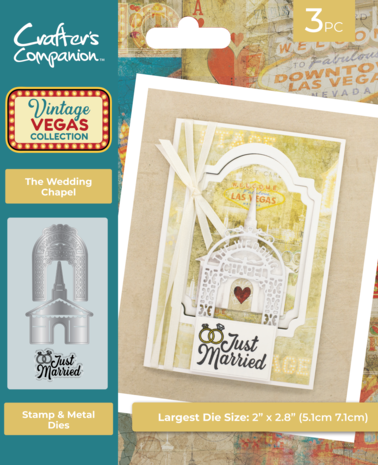 Crafter's Companion Vintage Vegas Stamp & Die The Wedding Chapel (VV-STD-TWC) Crafter's Companion Vintage Vegas Stamp & Die The Wedding Chapel (VV-STD-TWC)