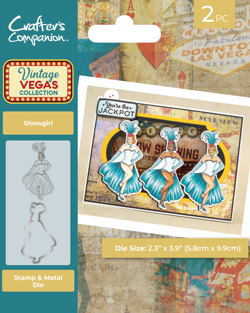 Crafter's Companion Vintage Vegas Stamp & Die Showgirl (VV-STD-SHG)
