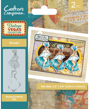 Crafter's Companion Vintage Vegas Stamp & Die Showgirl (VV-STD-SHG) Crafter's Companion Vintage Vegas Stamp & Die Showgirl (VV-STD-SHG)
