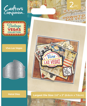 Crafter's Companion Vintage Vegas Metal Die Viva Las Vegas (VV-MD-VILV)