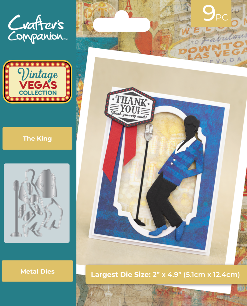 Crafter's Companion Vintage Vegas Metal Die The King (VV-MD-THKI)