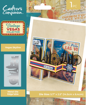 Crafter's Companion Vintage Vegas Metal Die Edge'able Vegas Skyline (VV-MD-EDG-VESK) Crafter's Companion Vintage Vegas Metal Die Edge'able Vegas Skyline (VV-MD-EDG-VESK)