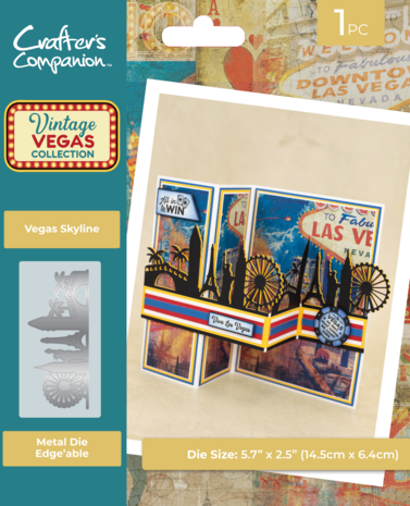 Crafter's Companion Vintage Vegas Metal Die Edge'able Vegas Skyline (VV-MD-EDG-VESK) Crafter's Companion Vintage Vegas Metal Die Edge'able Vegas Skyline (VV-MD-EDG-VESK)