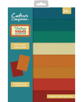 Crafter's Companion Vintage Vegas A4 Linen Card (VV-LINEN-A4) Crafter's Companion Vintage Vegas A4 Linen Card (VV-LINEN-A4)