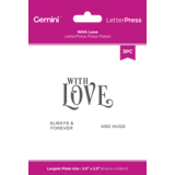 Crafter's Companion LetterPress Press Plate With Love (CC-LP-PP-WLOVE)