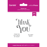 Crafter's Companion LetterPress Press Plate Thank You (CC-LP-PP-THANK)
