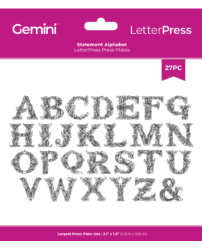 Crafter's Companion LetterPress Press Plate Statement Alphabet (CC-LP-PP-SALPH)