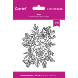 Crafter's Companion LetterPress Press Plate Rose (CC-LP-PP-ROS)