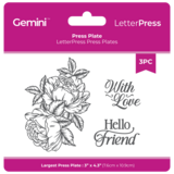 Crafter's Companion LetterPress Press Plate Poppy (CC-LP-PP-POP)