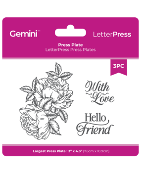 Crafter's Companion LetterPress Press Plate Poppy (CC-LP-PP-POP)