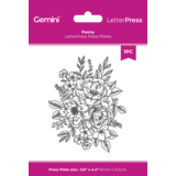 Crafter's Companion LetterPress Press Plate Peony (CC-LP-PP-PEO)