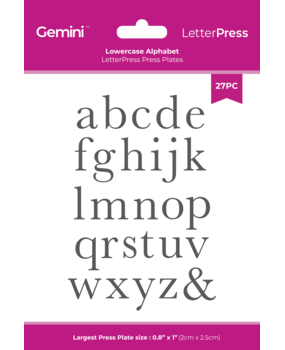 Crafter's Companion LetterPress Press Plate Lowercase Alphabet (CC-LP-PP-LALPH)