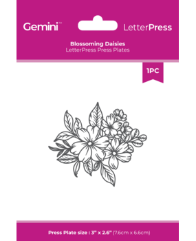 Crafter's Companion LetterPress Press Plate Blossoming Daisies (CC-LP-PP-DAIS)