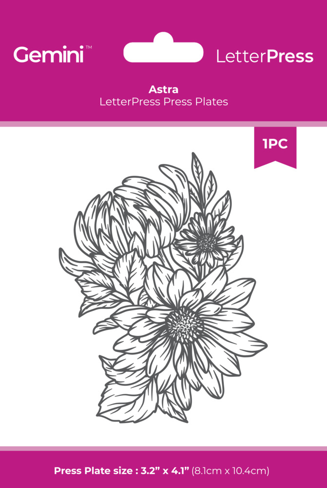 Crafter's Companion LetterPress Press Plate Astra (CC-LP-PP-AST) Crafter's Companion LetterPress Press Plate Astra (CC-LP-PP-AST)