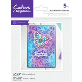 Crafter's Companion 3D Embossing Folders, Dies and Stamps Splendid Butterflies (CC-3DEF4-MD-STP-SPB)