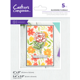 Crafter's Companion 3D Embossing Folders, Dies and Stamps Blooming Florals (CC-3DEF4-MD-STP-BLF)