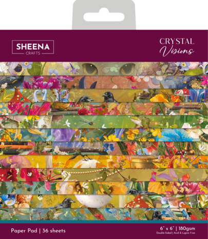 Crafter's Companion Crystal Visions 6x6 Inch Paper Pad (SD-CV-PAD6)