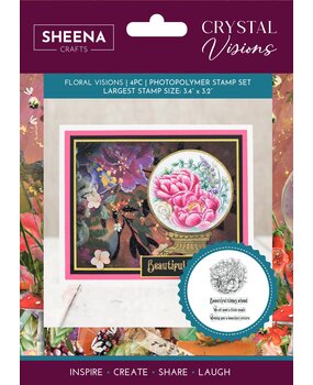 Crafter's Companion Crystal Visions Photopolymer Stamp Floral Visions (SD-CV-STP-FLVI)